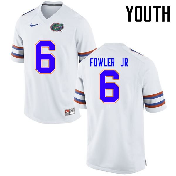 NCAA Florida Gators Dante Fowler Jr. Youth #6 Nike White Stitched Authentic College Football Jersey KCT7164MT